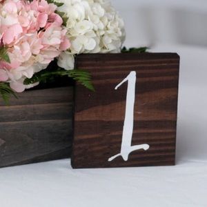 Wedding Table Numbers on Wood Numbers 1-12